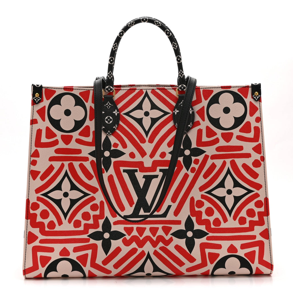 Monogram Giant Crafty Onthego GM Creme Rouge Black