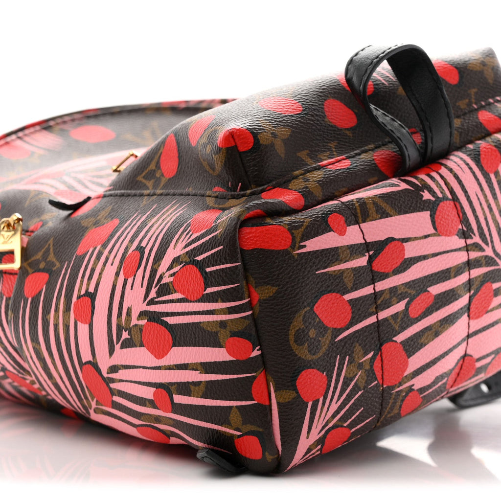 Monogram Jungle Dots Palm Springs Backpack PM  Sugar Pink Poppy