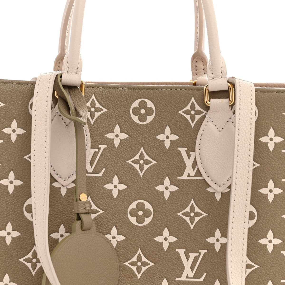 Empreinte Monogram Spring In The City Onthego MM Kaki Beige Cream