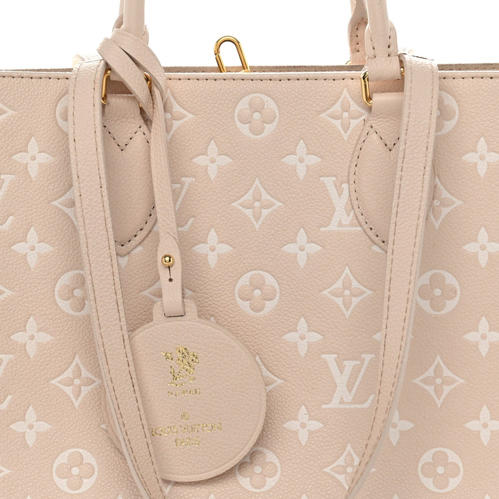 Empreinte Monogram Spring In The City Onthego MM Beige Pink Yellow