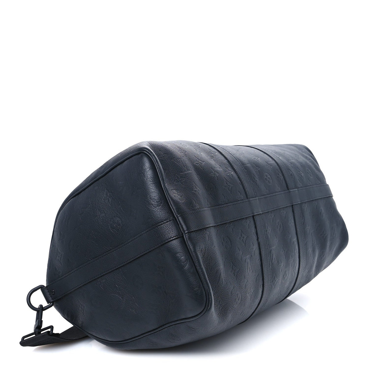 Calfskin Shadow Monogram Keepall Bandouliere 50 Black