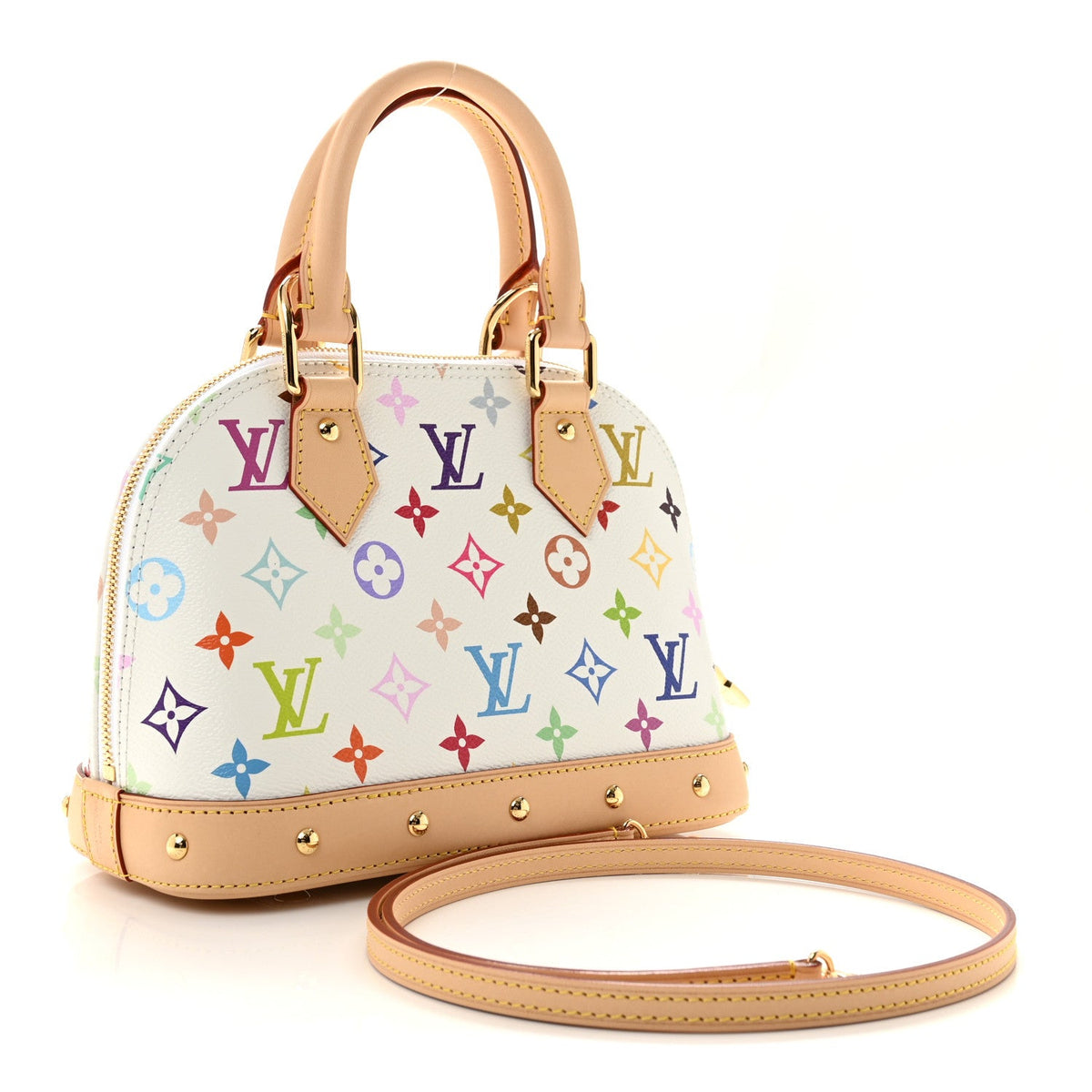 LV x TM Monogram Multicolor Alma BB White