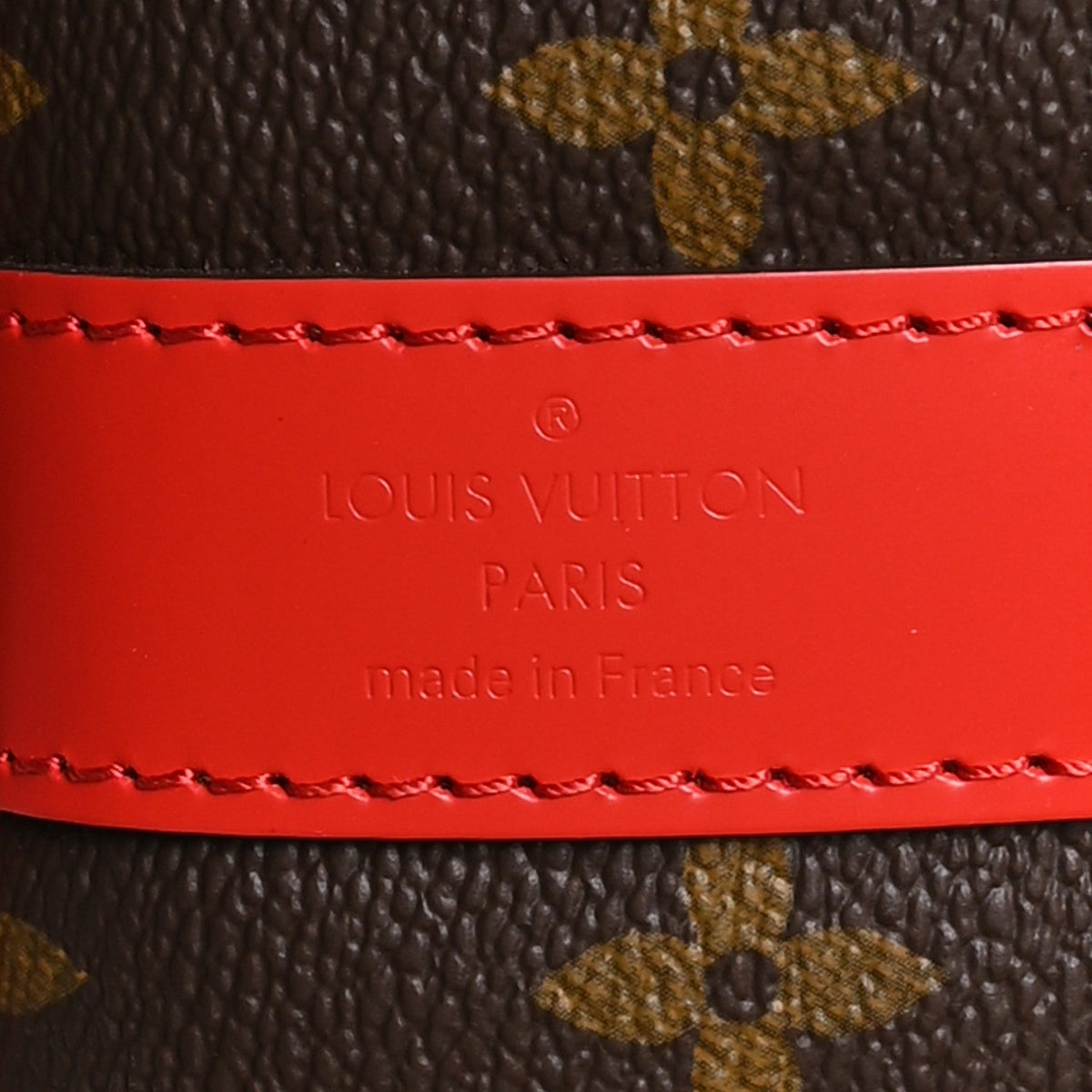 Calfskin Monogram Keepall Bandouliere 50 Coquelicot