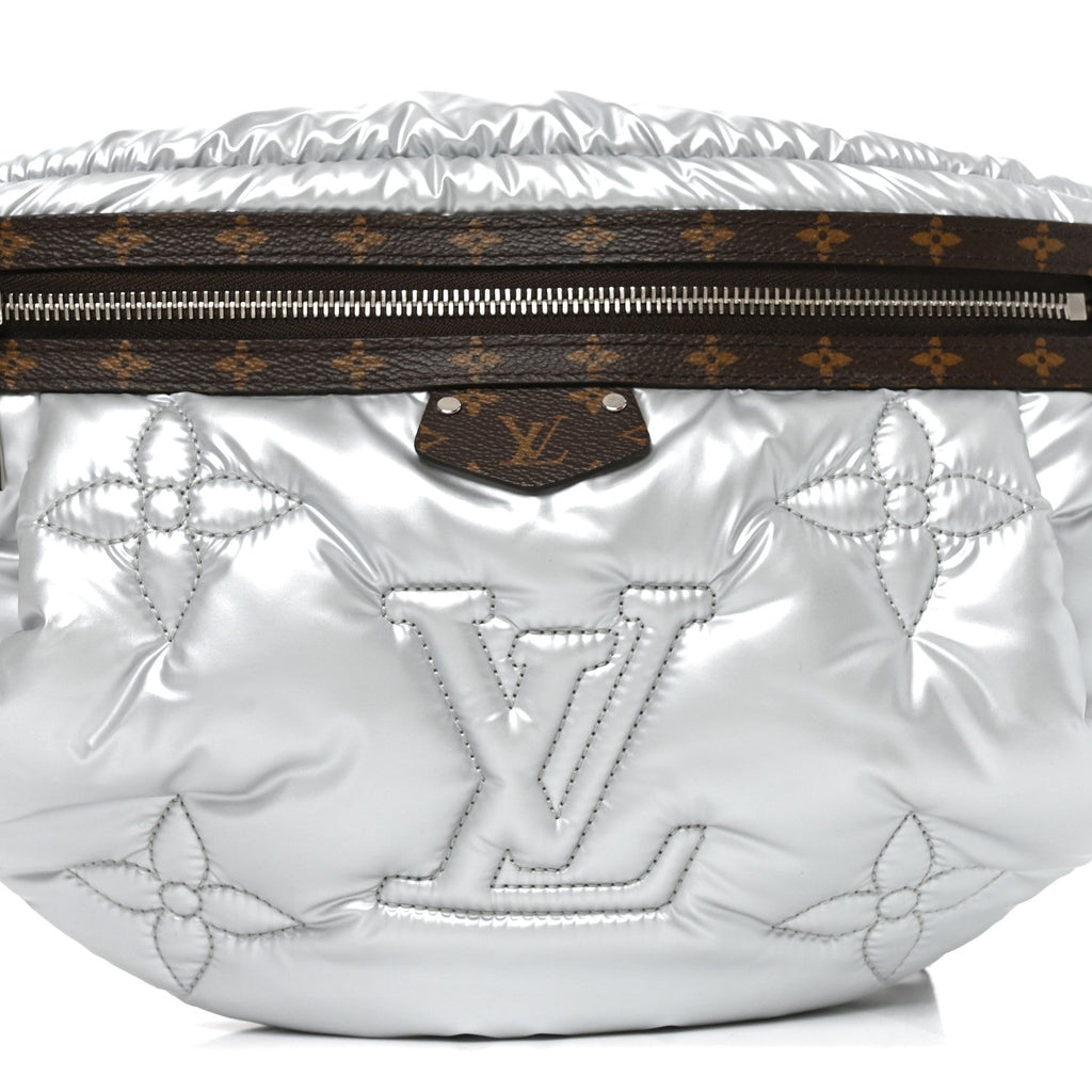Econyl Monogram Pillow Bumbag Silver