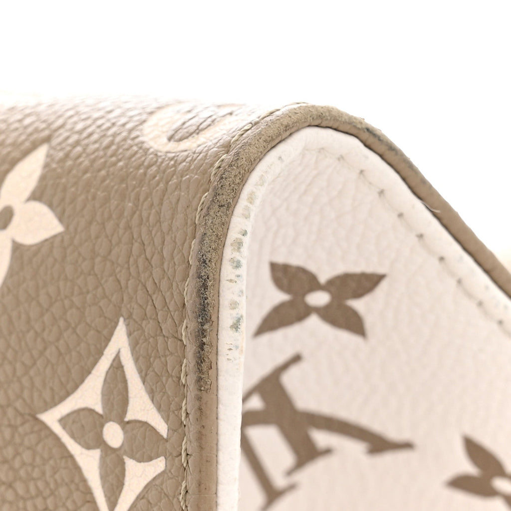 Empreinte Monogram Spring In The City Onthego MM Kaki Beige Cream