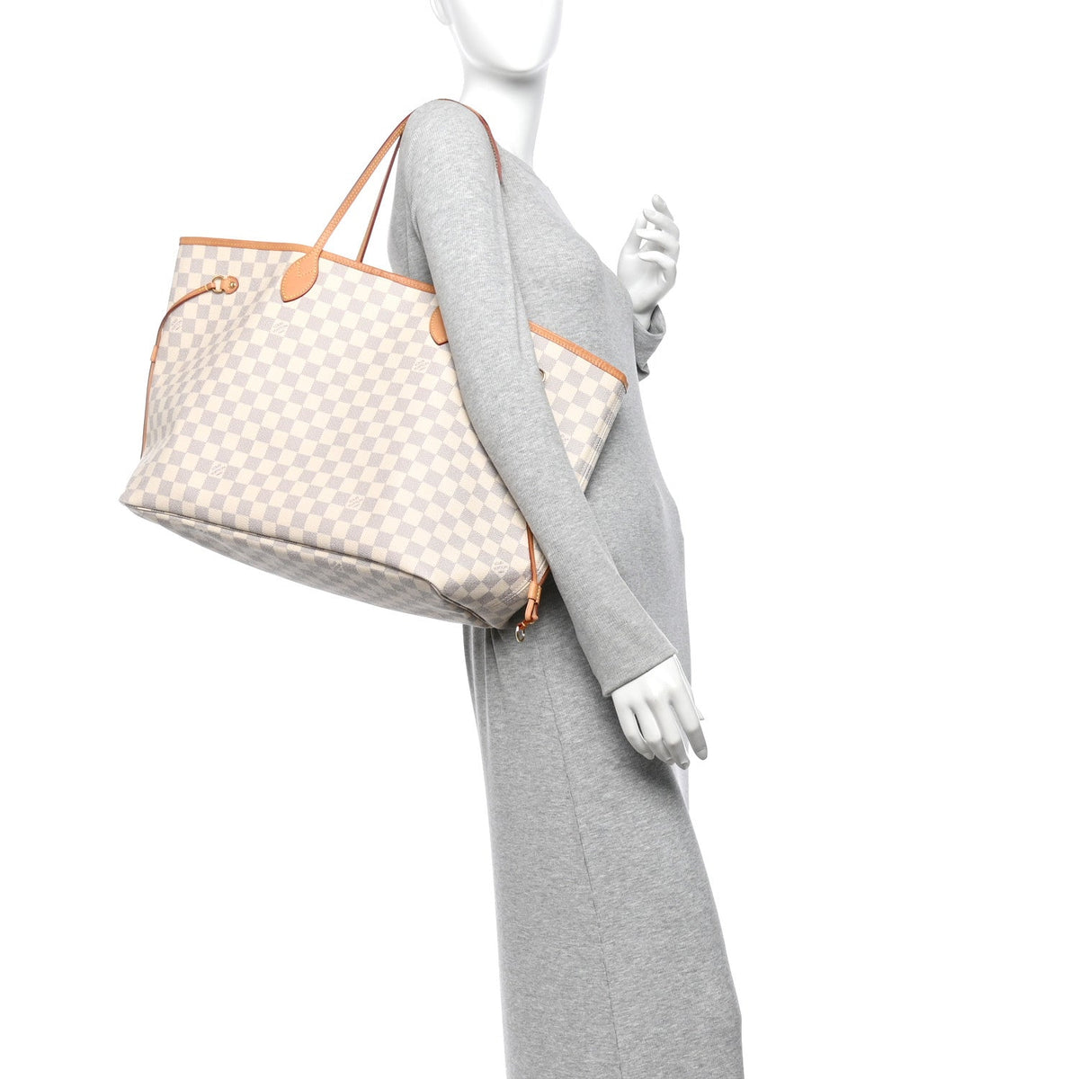 Damier Azur Neo Neverfull GM Rose Ballerine