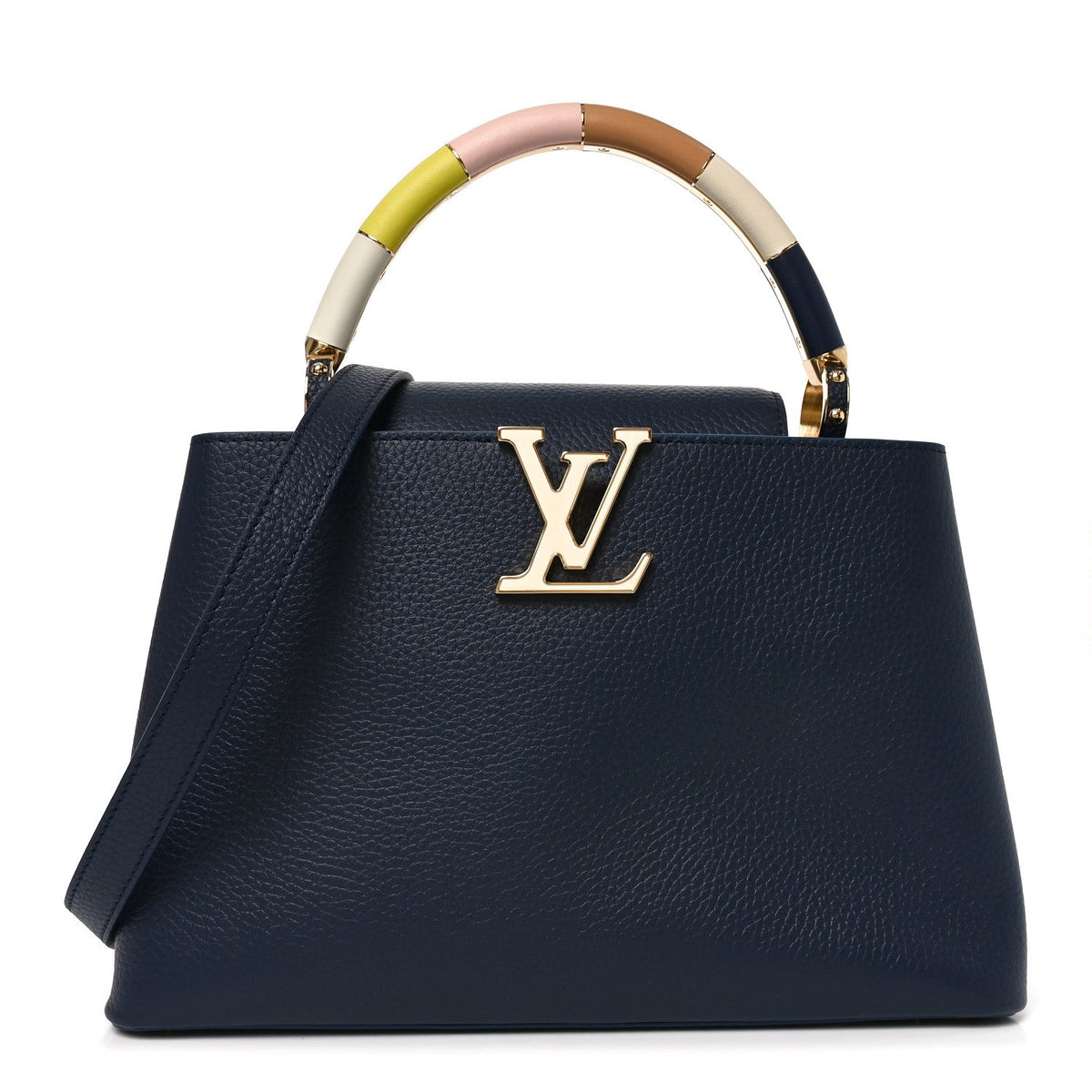 Taurillon Kintsugi Capucines MM Navy