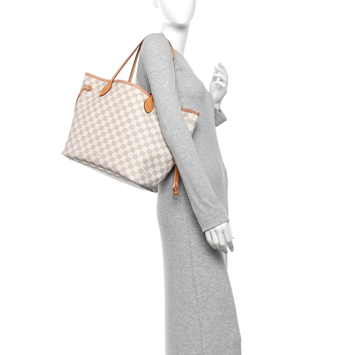 Damier Azur Neo Neverfull MM Rose Ballerine