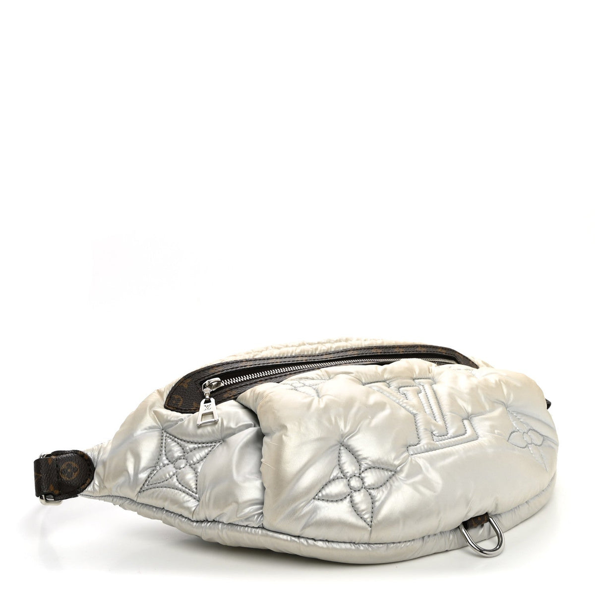 Econyl Monogram Pillow Bumbag Silver