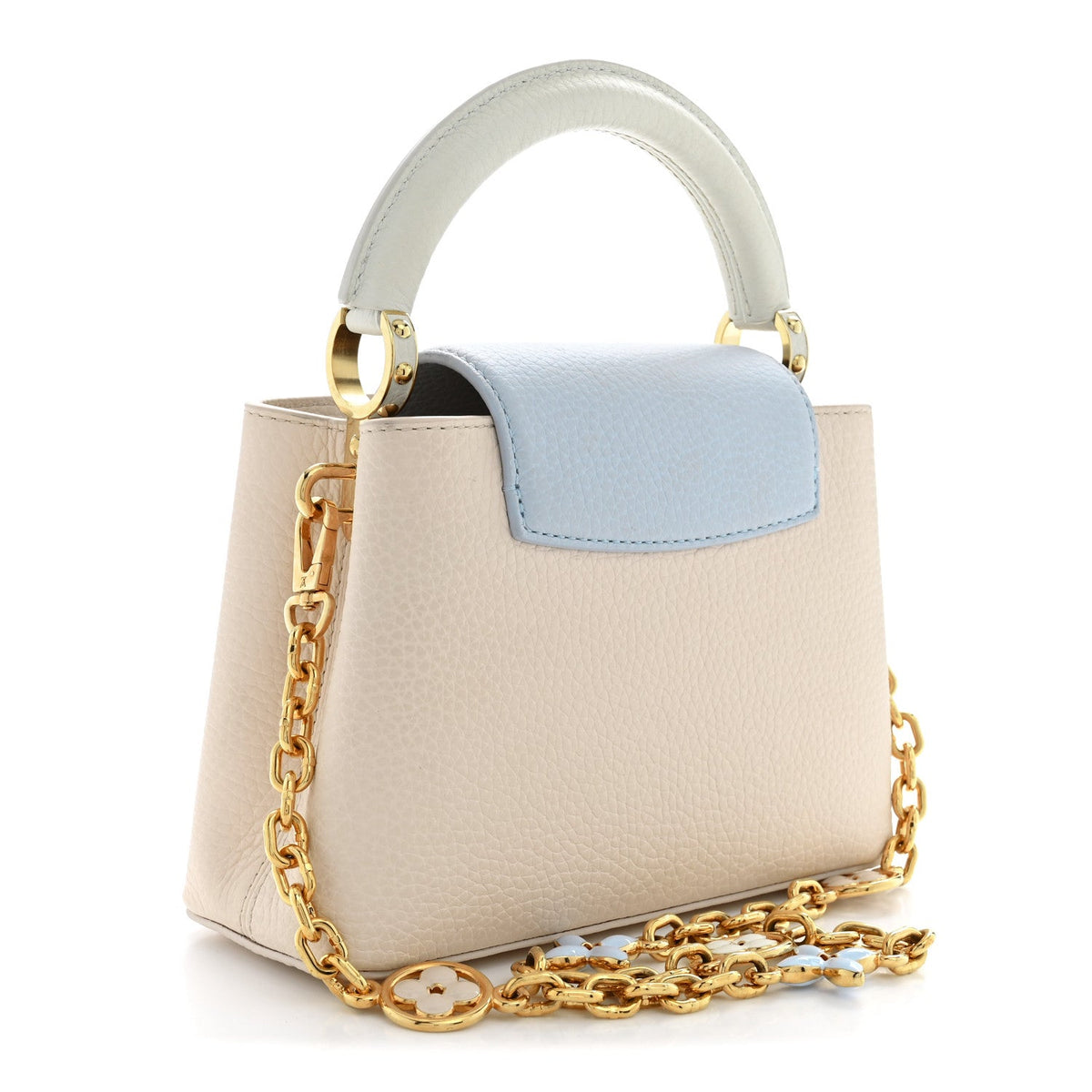 Taurillon LV Capucines Mini Blush Olyme Blue White