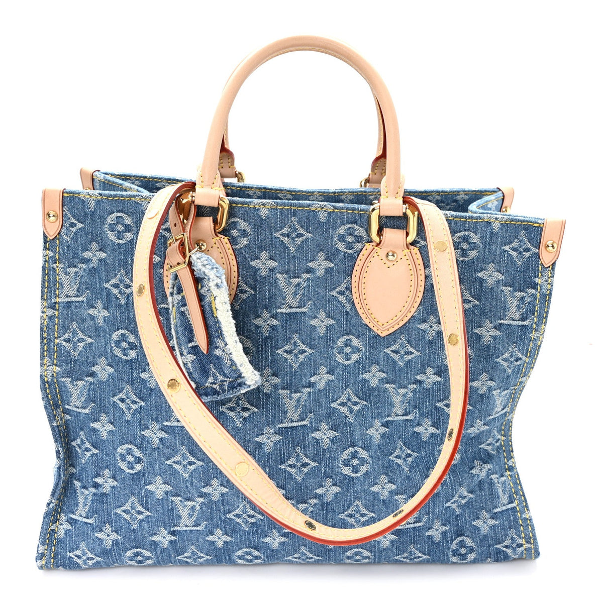 Monogram Denim Onthego MM Blue