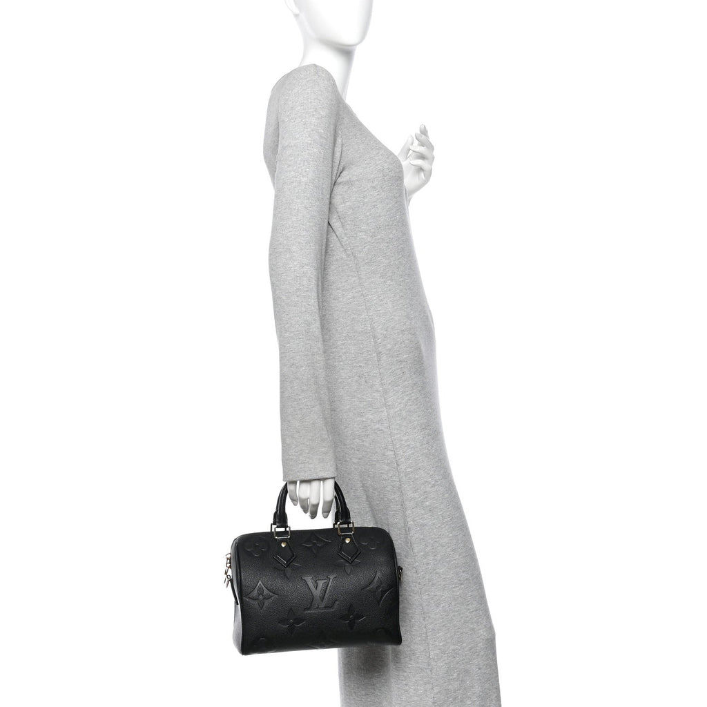 Empreinte Monogram Giant Speedy Bandouliere 25 Black