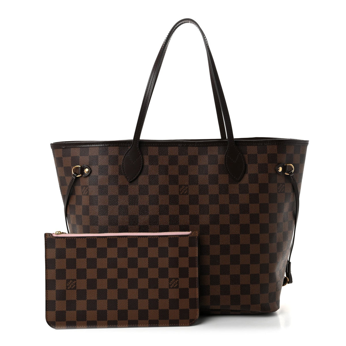Damier Ebene Neo Neverfull MM Rose Ballerine