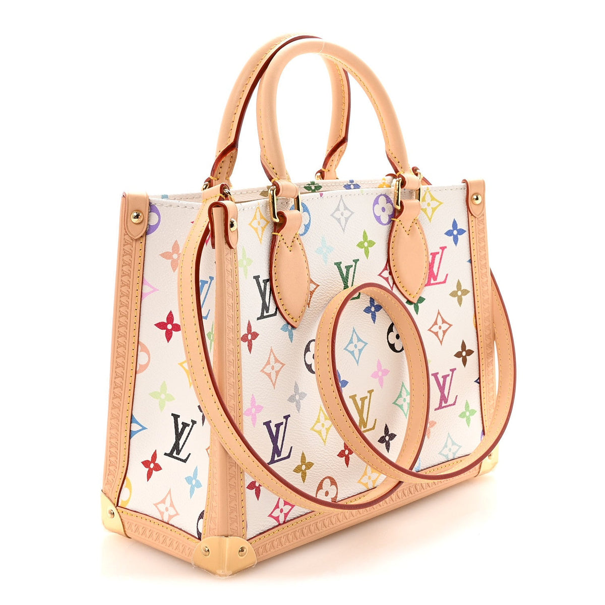 LV X TM Monogram Multicolor Onthego PM White White