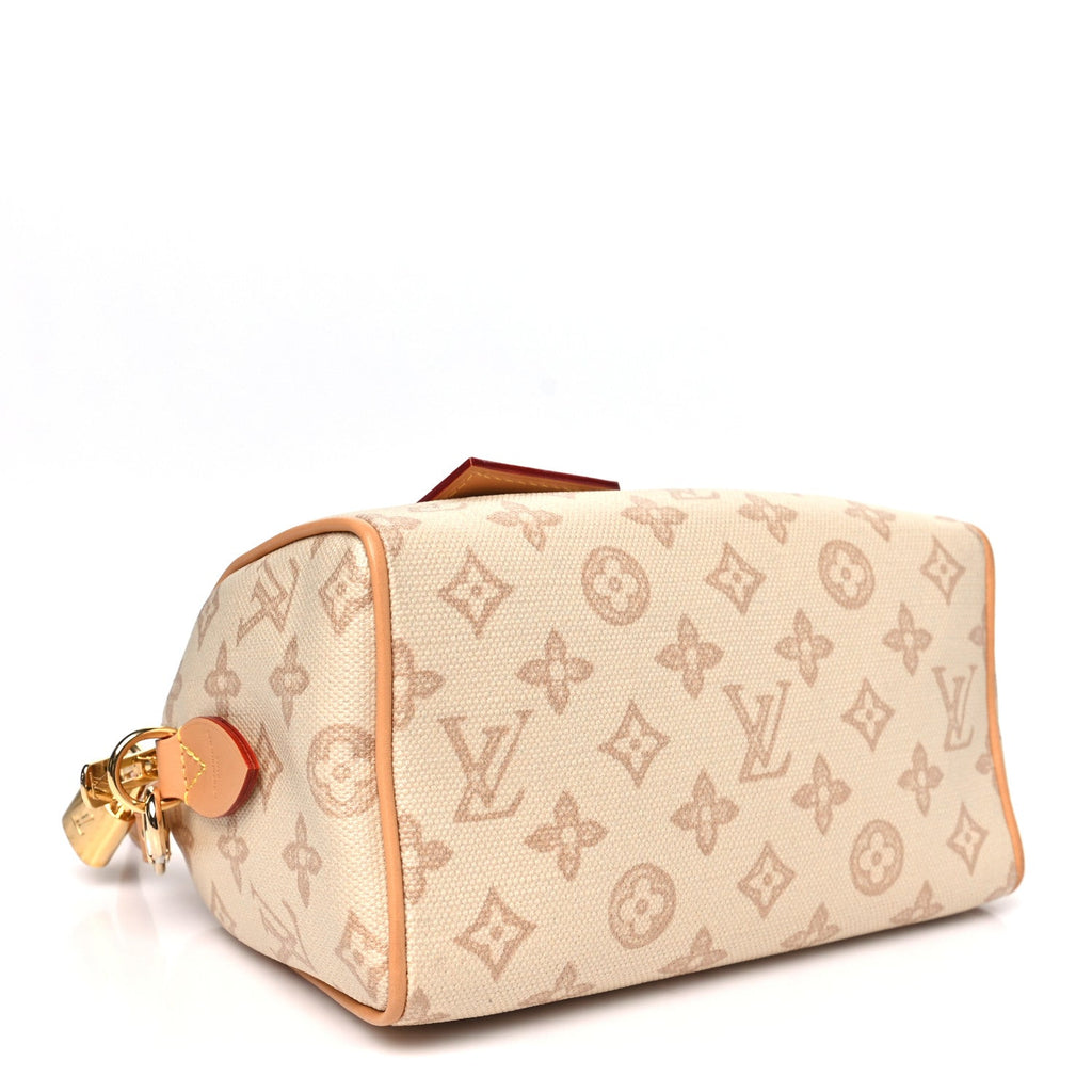 Monogram Origine Lin Speedy Bandouliere 20 Linen