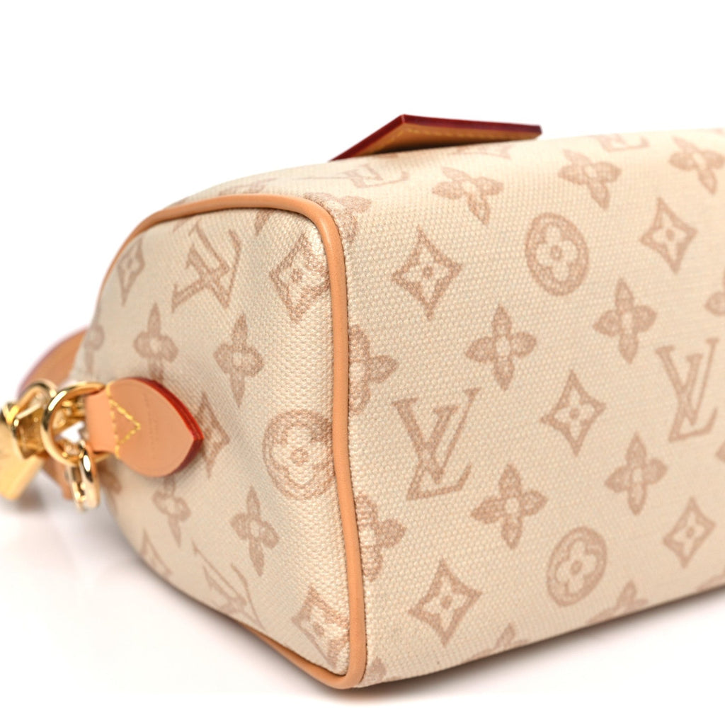 Monogram Origine Lin Speedy Bandouliere 20 Linen