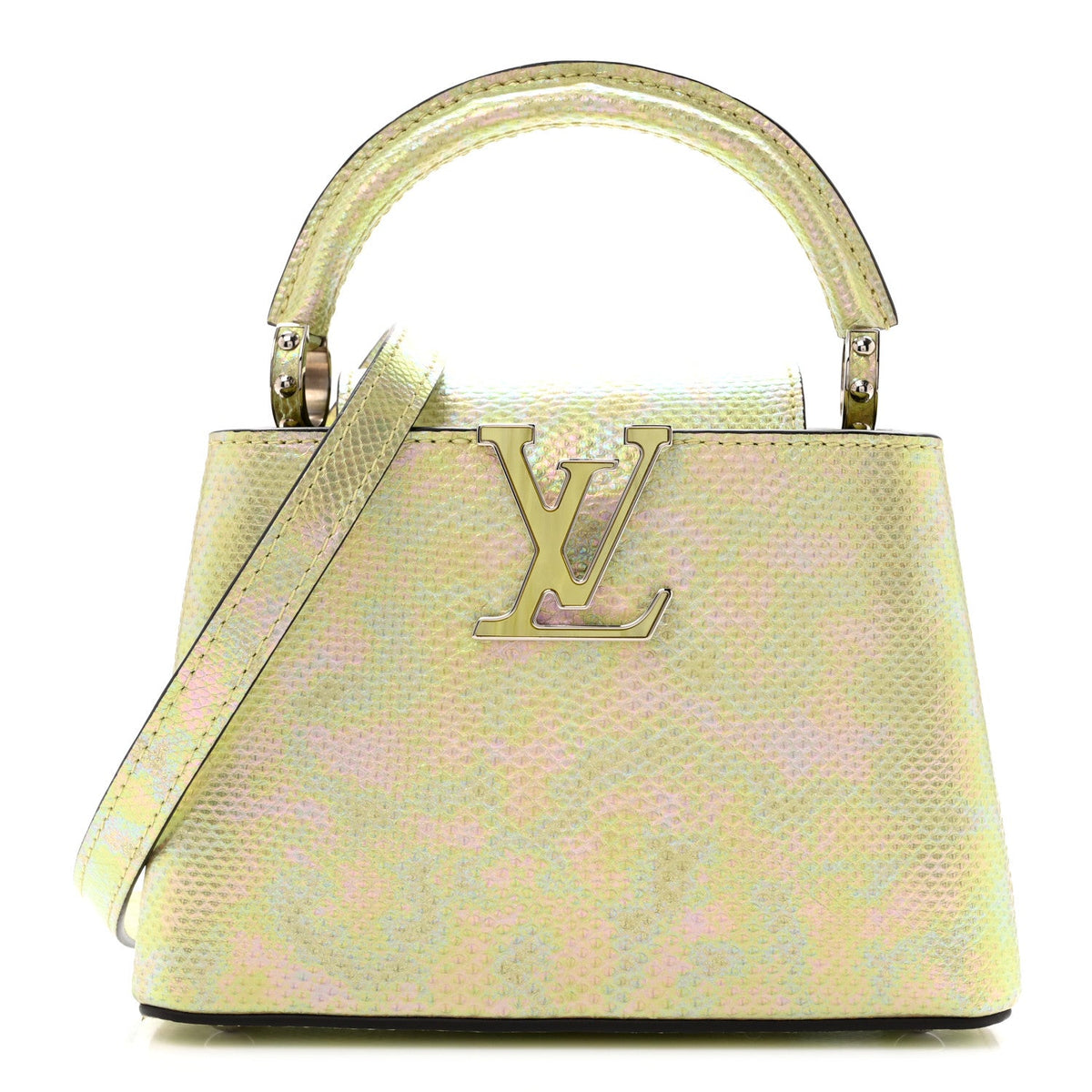 Iridescent Karung Capucines Mini Petrol
