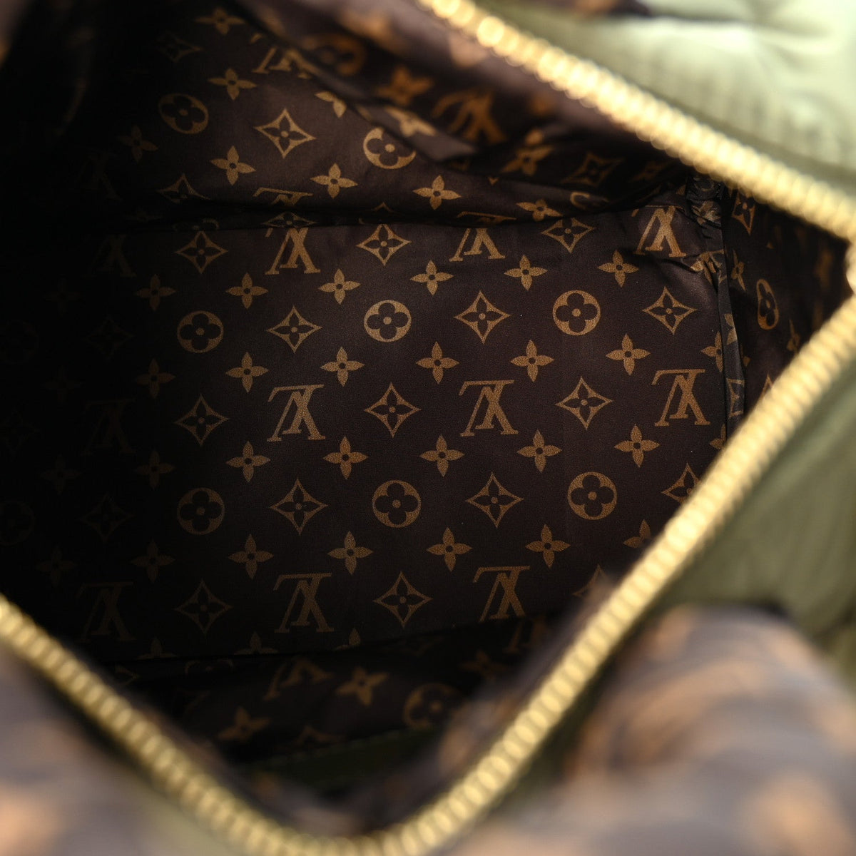 Econyl Mini Monogram Pillow Speedy Bandouliere 25 Khaki