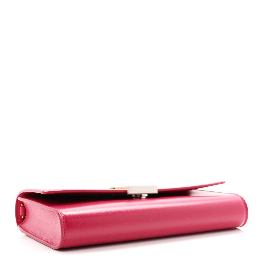 Calfskin LV Wallet On Chain Capucines Raspberry