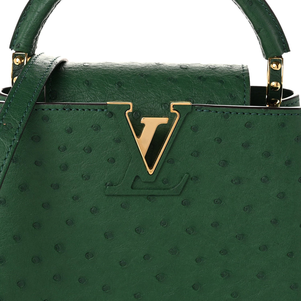 Ostrich Capucines Mini Mint