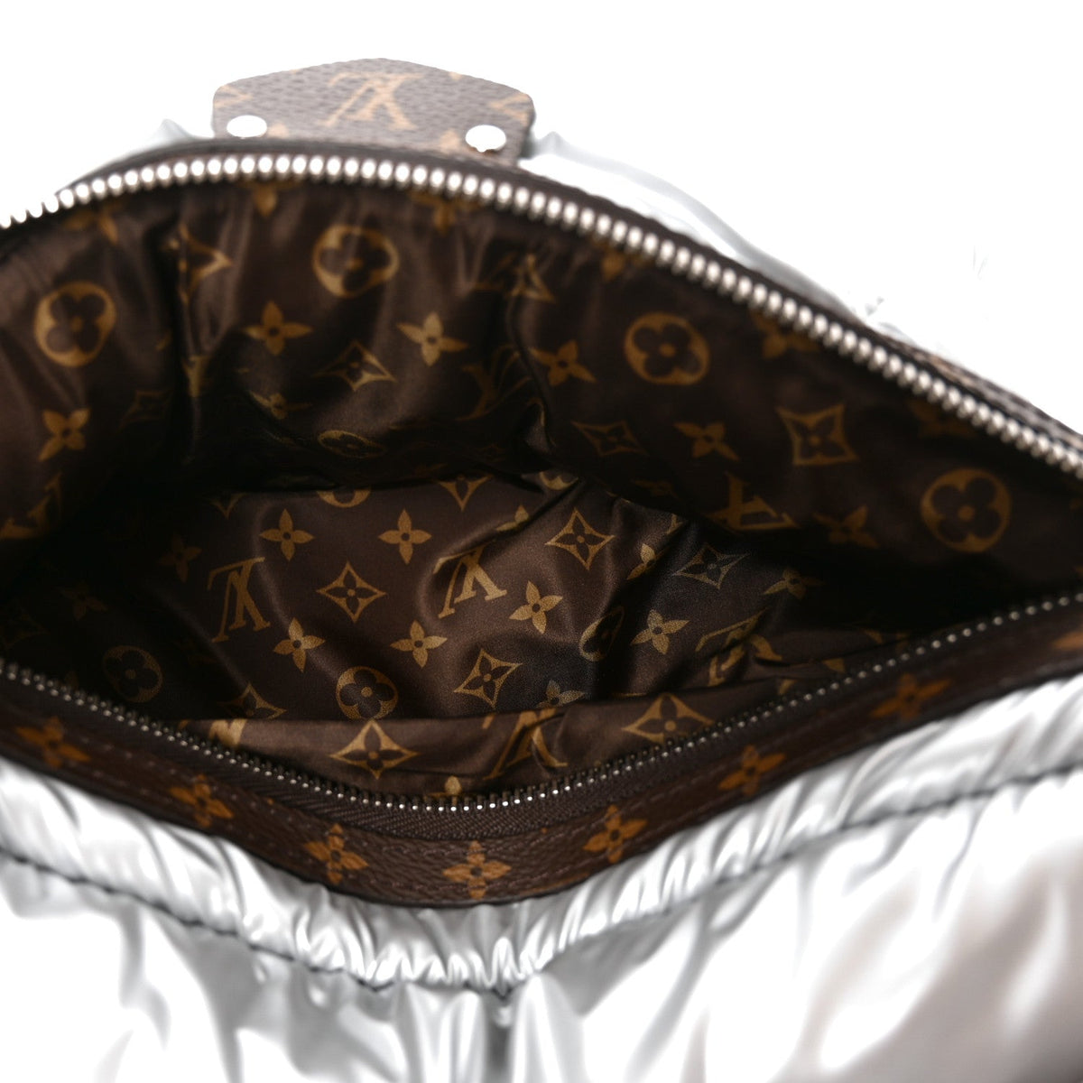 Econyl Monogram Pillow Bumbag Silver