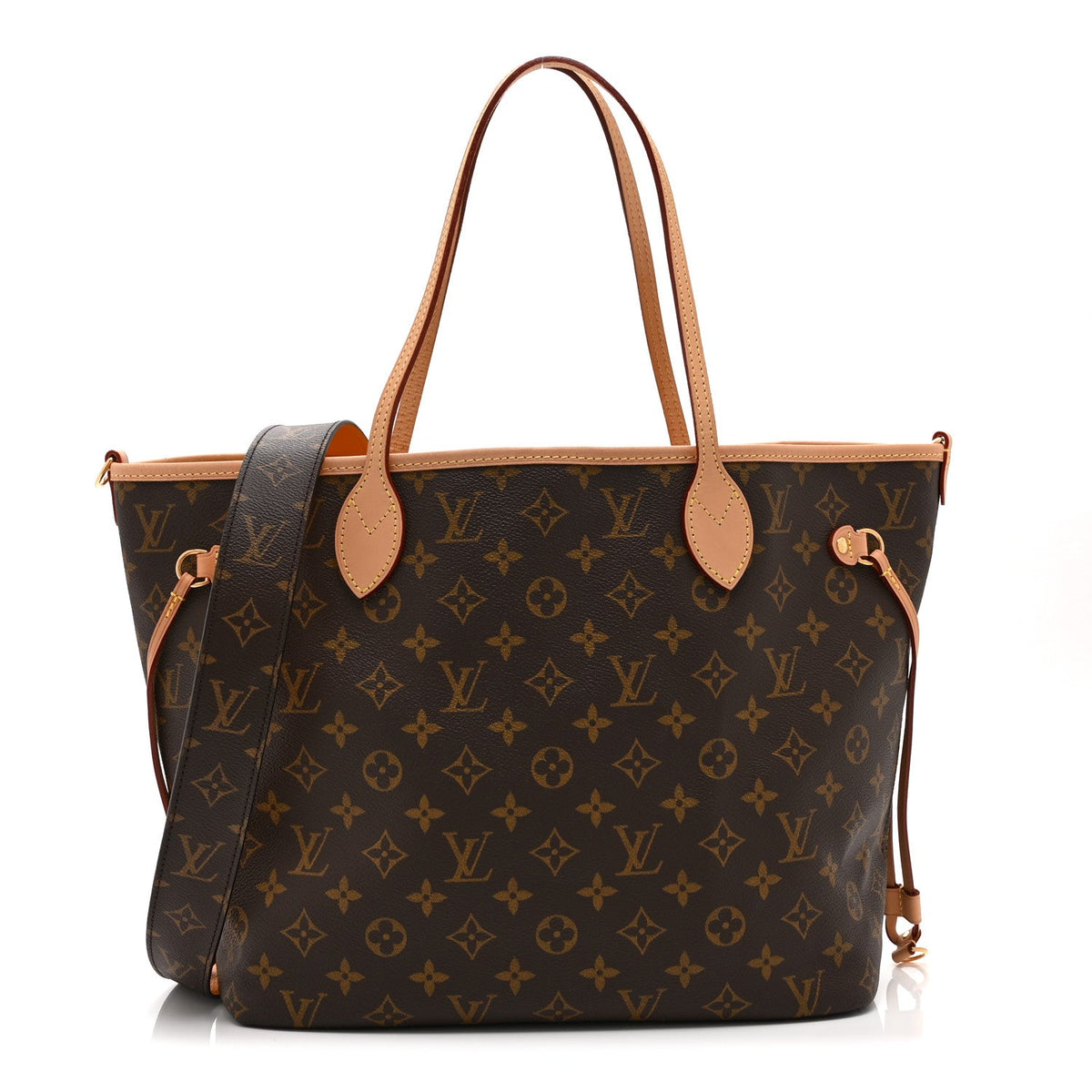 Monogram Inside Out Neverfull Bandouliere MM Jaune Safran