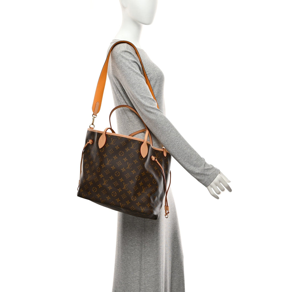 Monogram Inside Out Neverfull Bandouliere MM Jaune Safran