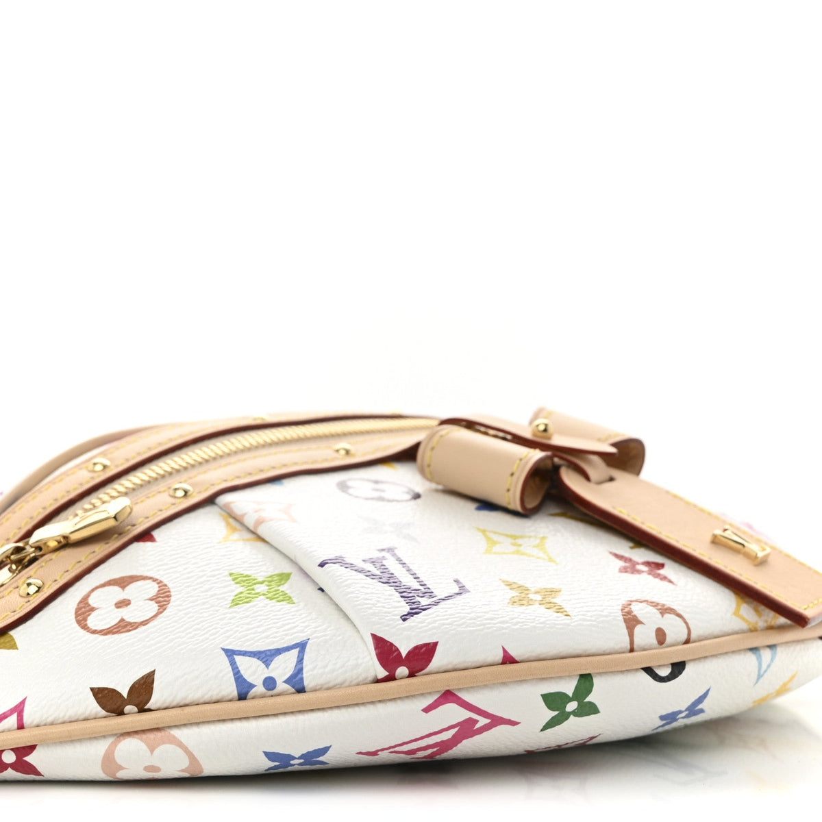 LV X TM Monogram Multicolor High Rise Bumbag White