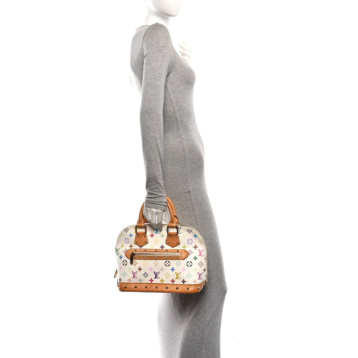 Monogram Multicolor Alma PM White