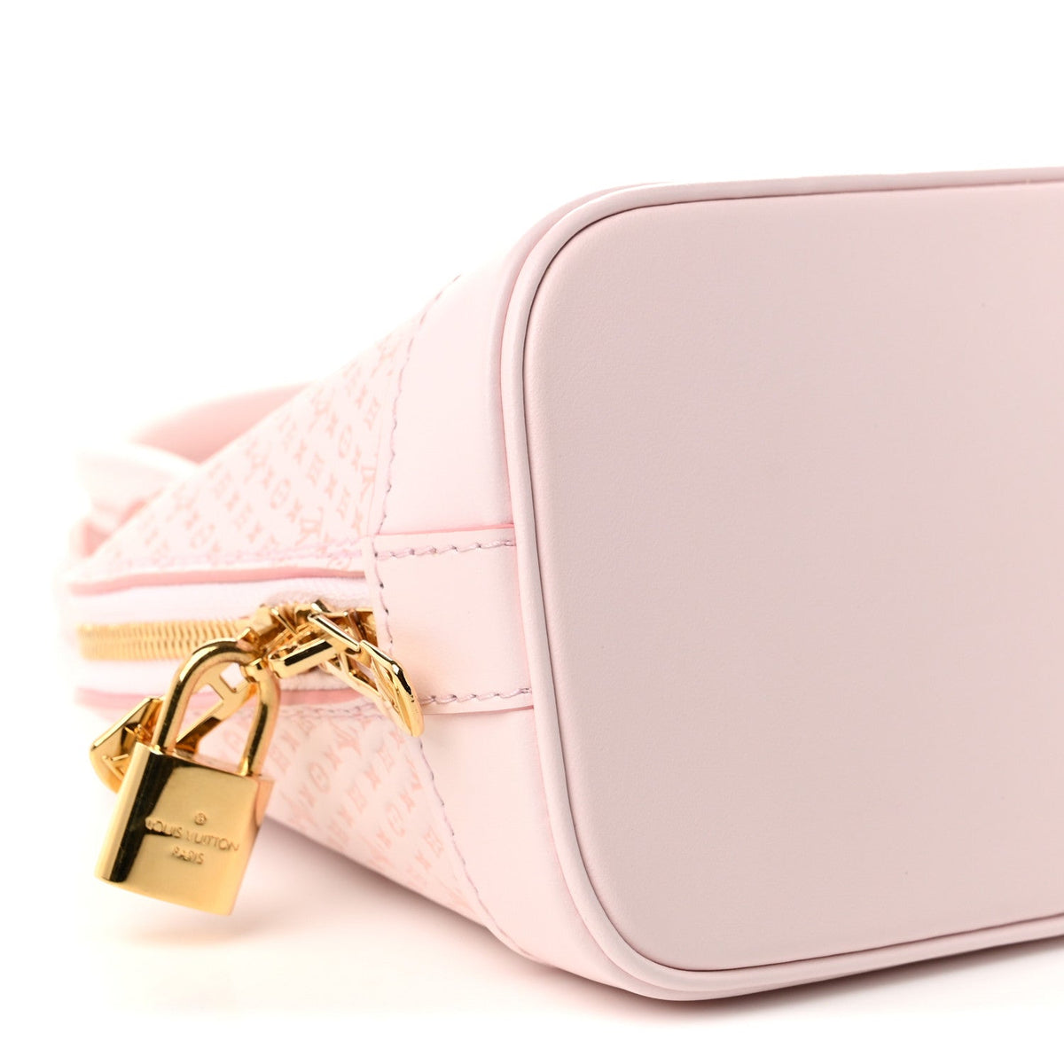 Calfskin Minigram Alma BB Light Bliss