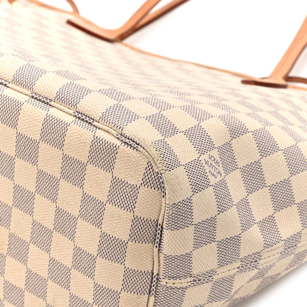 Damier Azur Neo Neverfull MM Rose Ballerine