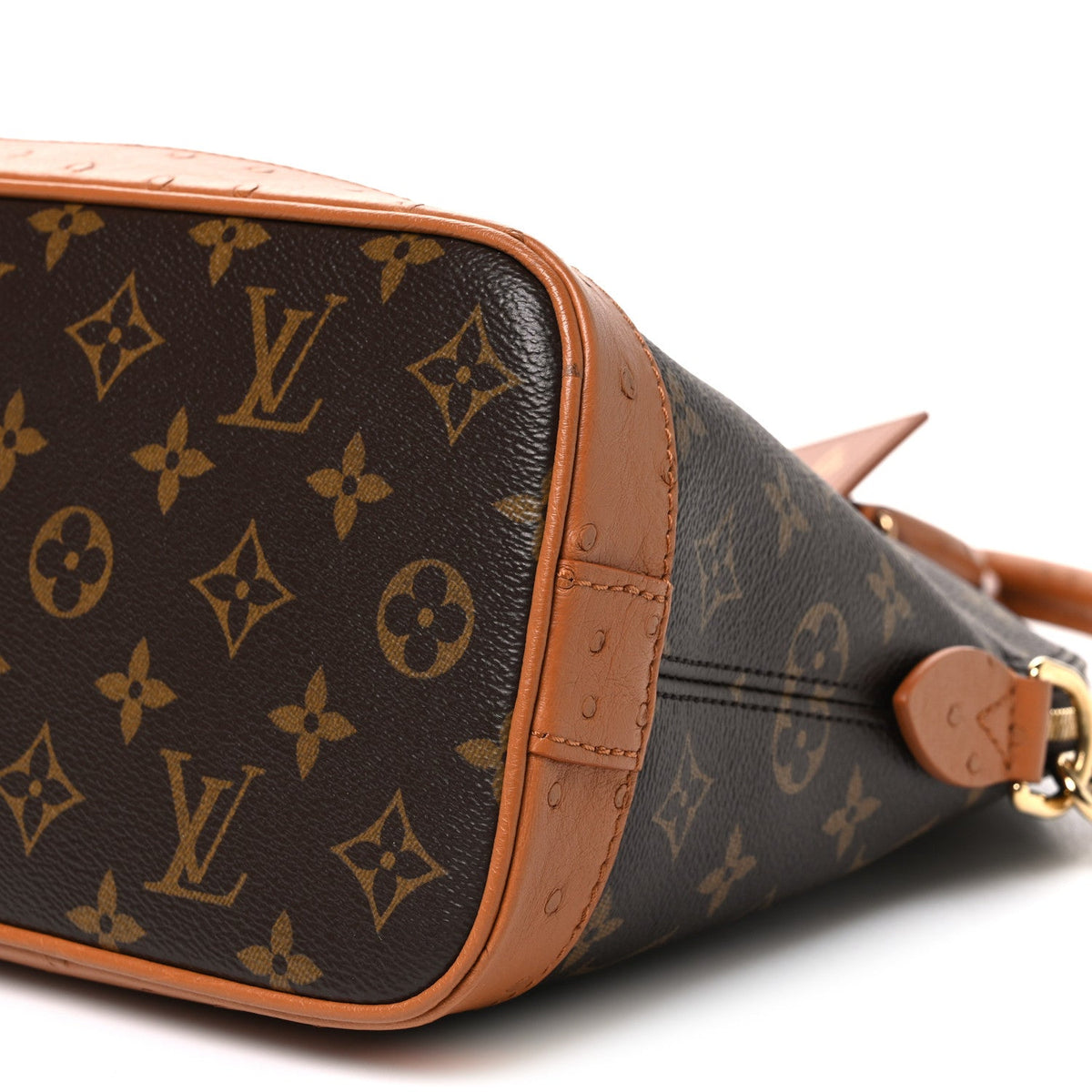 Monogram Ostrich Alma Soft MM Celebration