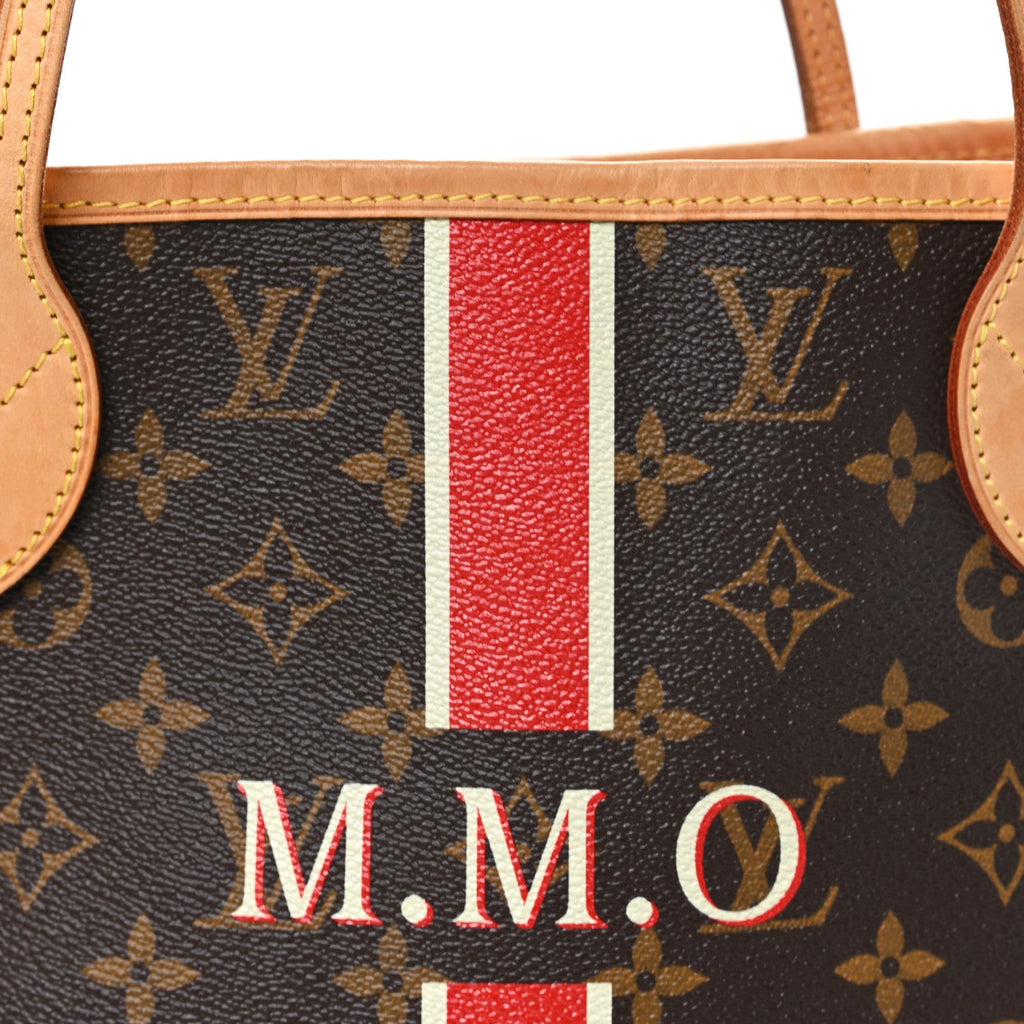 Monogram My LV Heritage Neverfull MM Fuchsia White