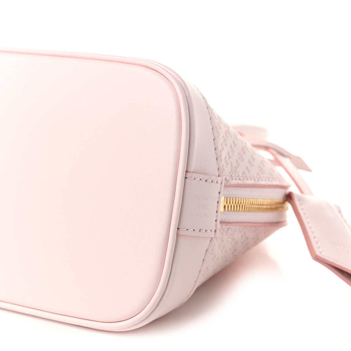 Calfskin Minigram Alma BB Light Bliss