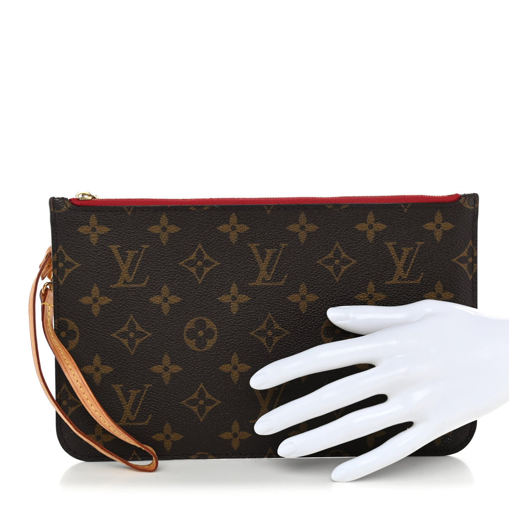 Monogram Neverfull MM GM Pochette Cherry