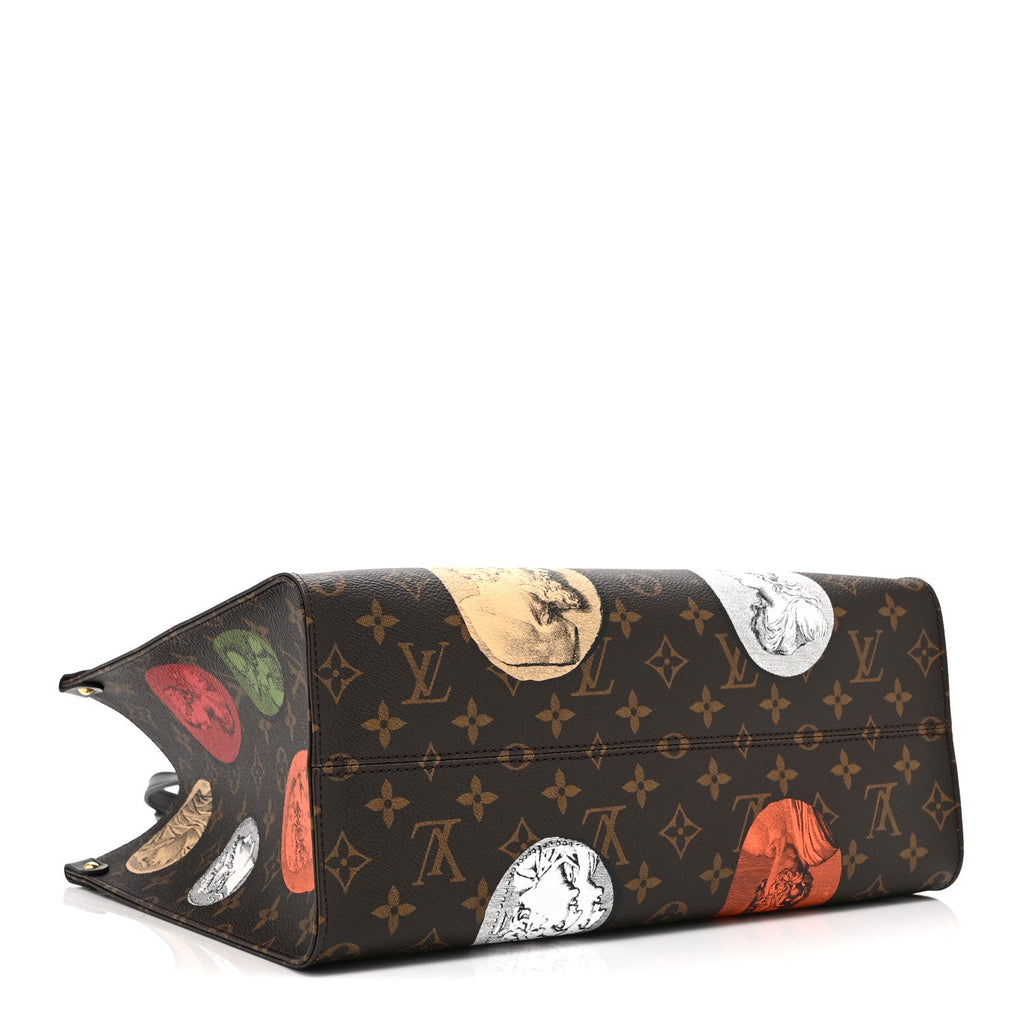 X FORNASETTI Monogram Cameo Onthego MM