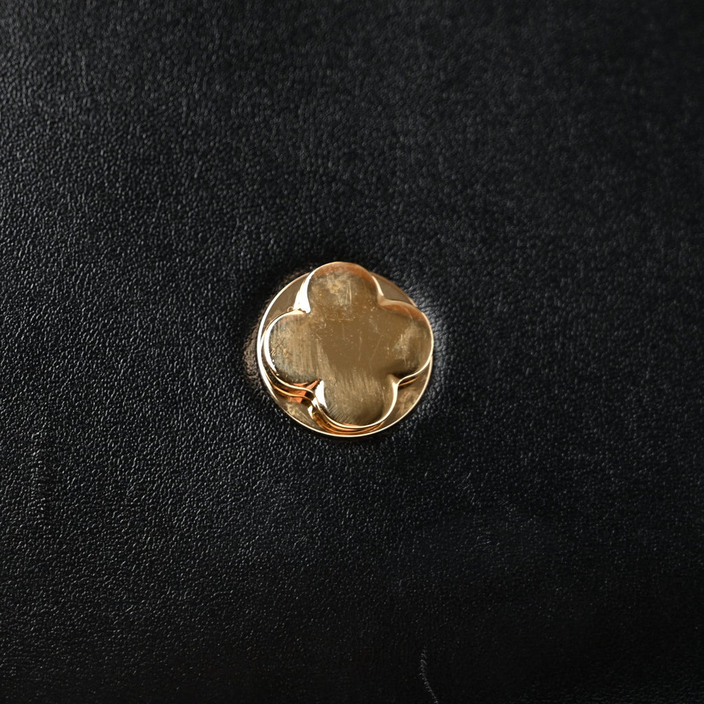 Calfskin LV Wallet On Chain Capucines Black