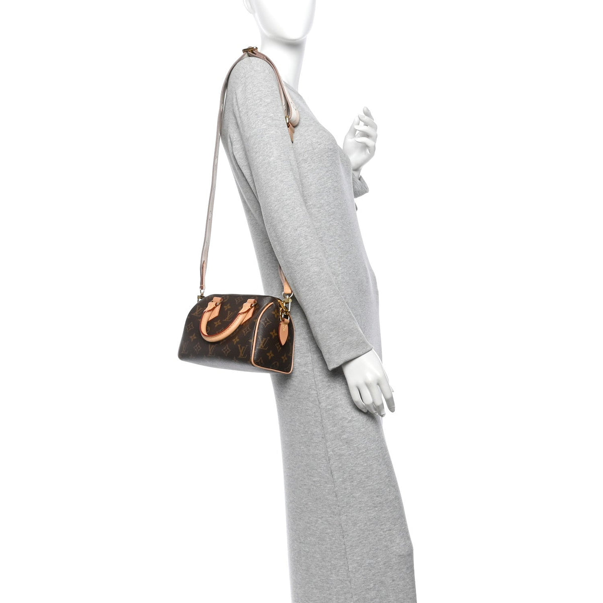 Monogram Speedy Bandouliere 20 Beige