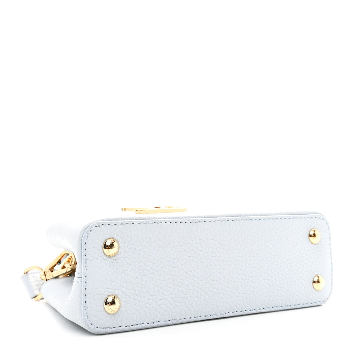 LV X TM Taurillon Capucines East West Mini Olympe Blue
