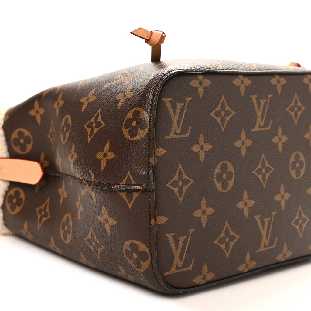 Monogram Shearling Cozygram Neonoe BB