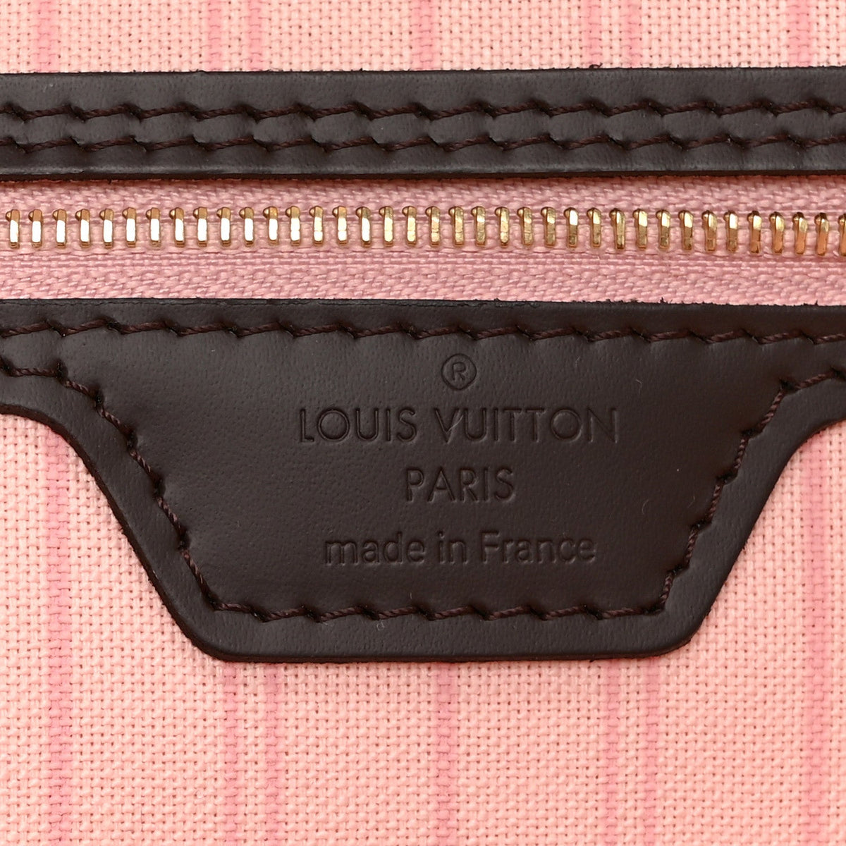 Damier Ebene Neo Neverfull MM Rose Ballerine