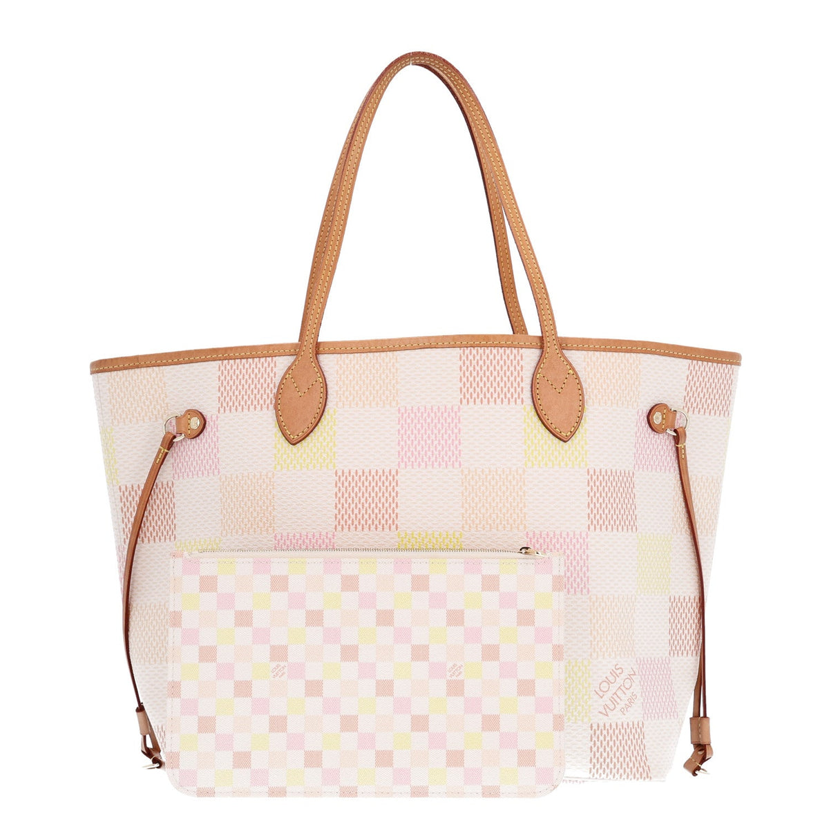 Damier Giant Neverfull MM Peach