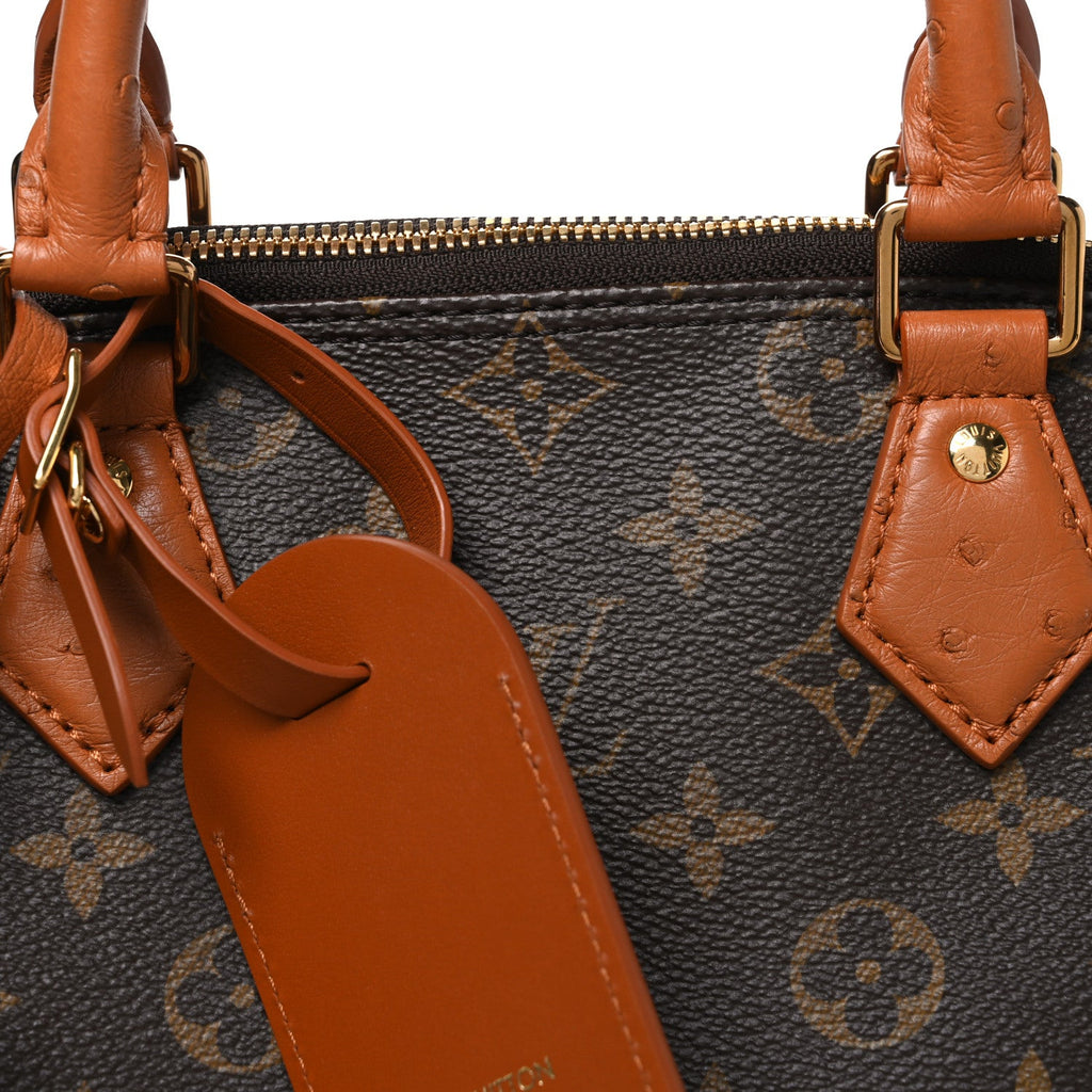 Monogram Ostrich Alma Soft MM Celebration