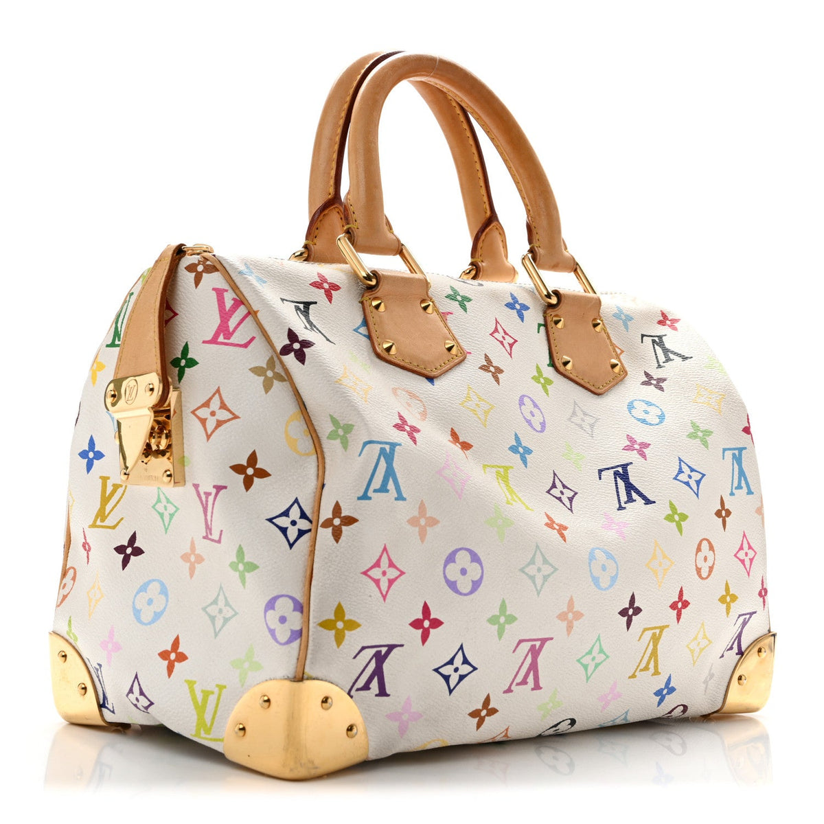 Monogram Multicolor Speedy 30 White