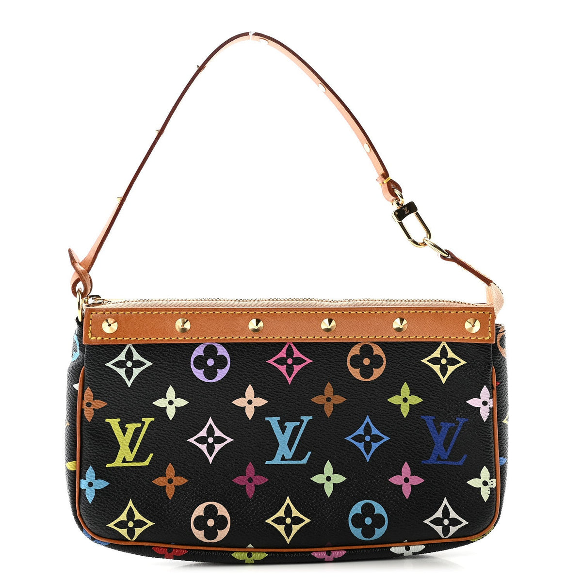 Monogram Multicolor Pochette Accessories Black