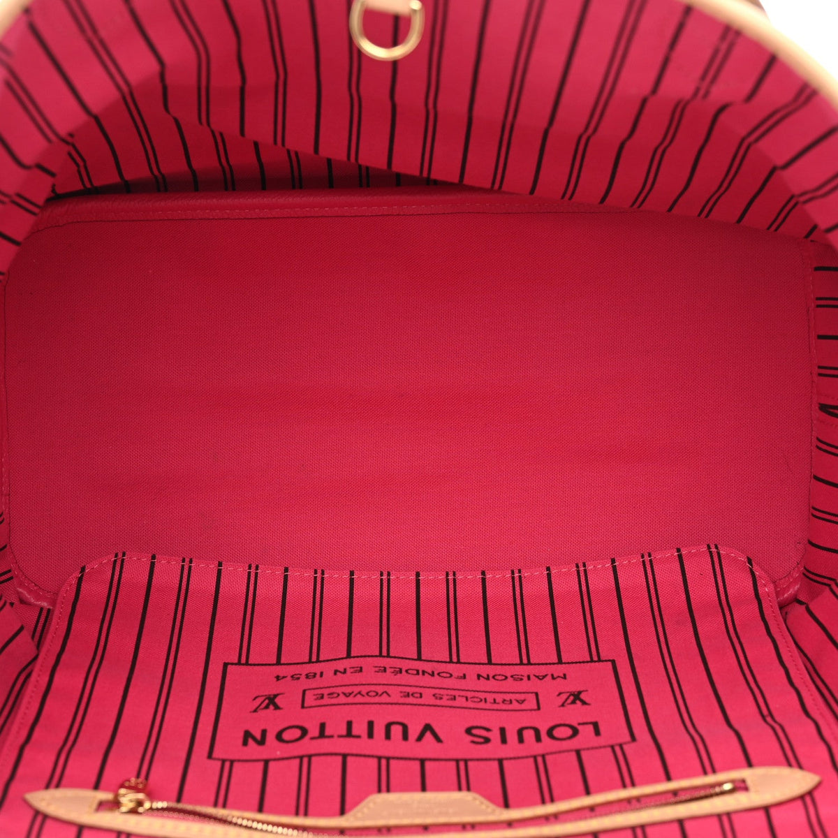 Monogram Inside Out Neverfull Bandouliere MM Rose Pondichery