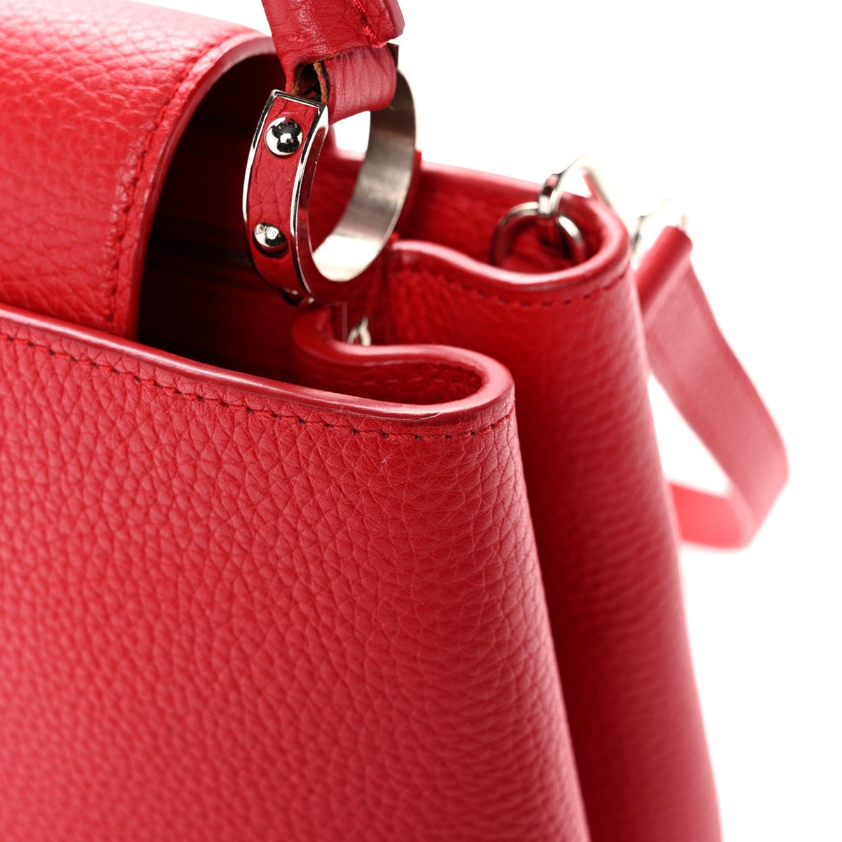 Taurillon Capucines PM Rubis