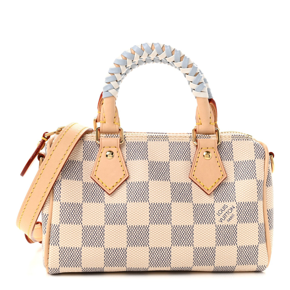 Damier Azur Braided Nano Speedy Olympus Blue White