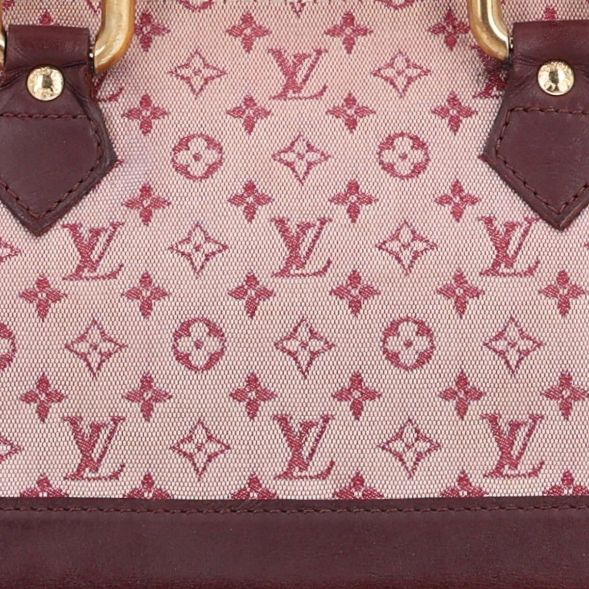 Mini Monogram Alma Long Cherry