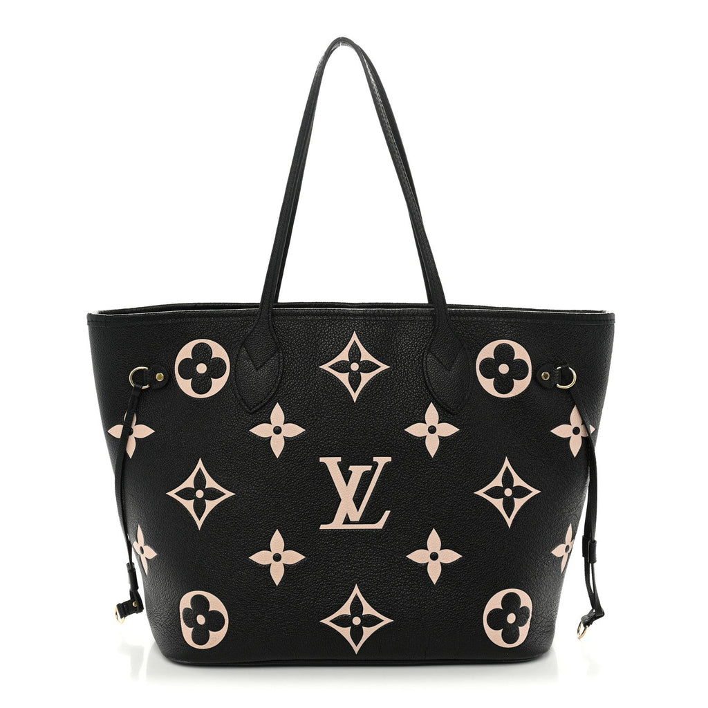 Empreinte Monogram Giant Neverfull MM Black Beige